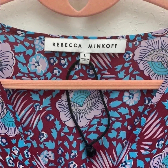 REBECCA MINKOFF NWOT Janae Floral Wrap Dress Size Large - Picture 5 of 8